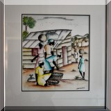 A14. Two Haitian watercolors by Martino Dorce. 